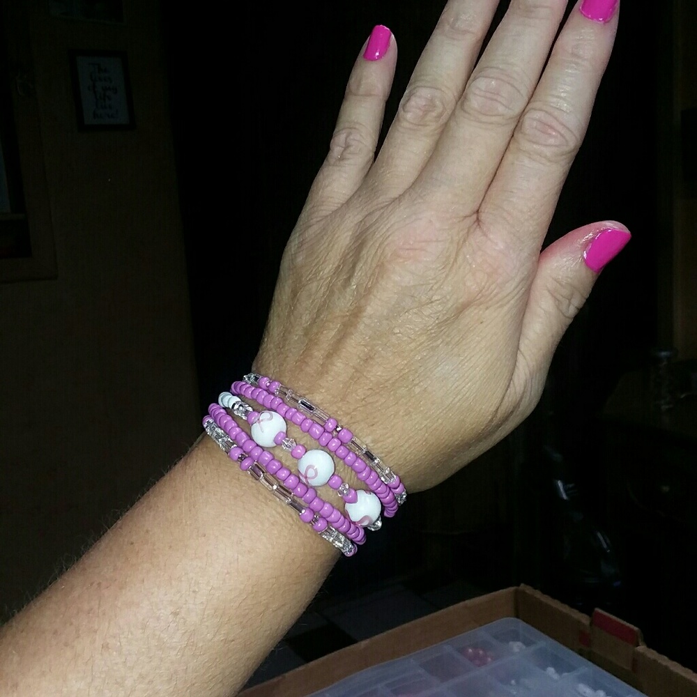 Handmade 5 loop wire bracelet